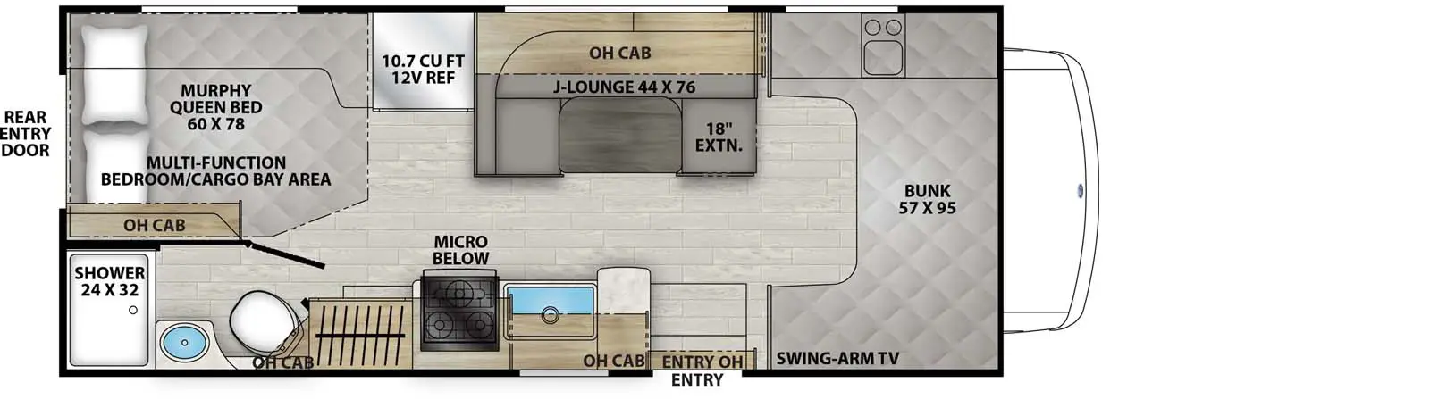 220XG - Ford 450 Floorplan Image